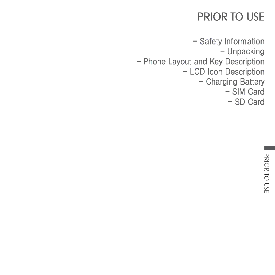 Kyocera E3500 manual Prior to USE 