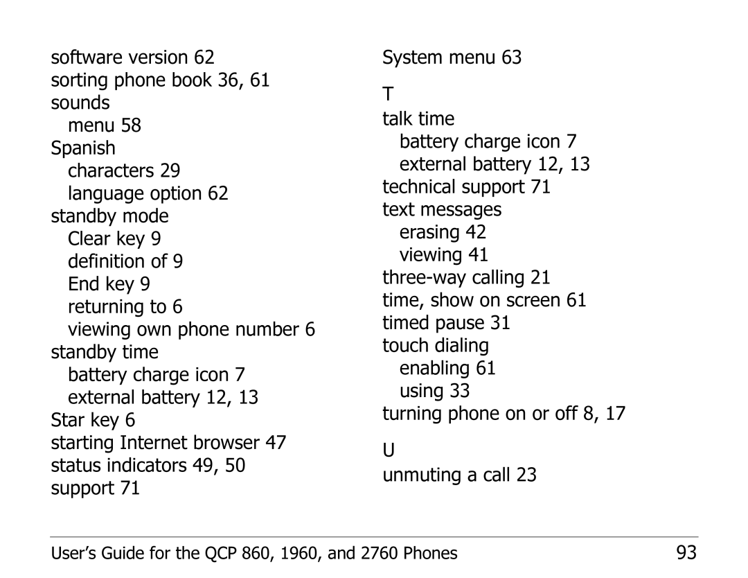 Kyocera EN manual User’s Guide for the QCP 860, 1960, and 2760 Phones 