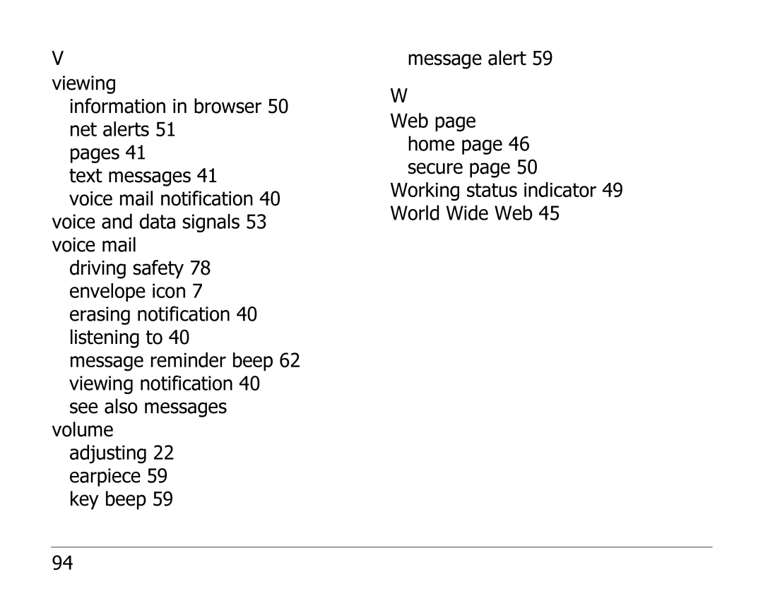 Kyocera EN manual Working status indicator 49 World Wide Web 