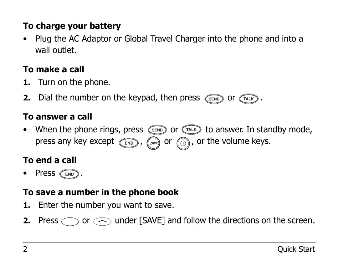 Kyocera EN manual To answer a call When the phone rings, press 