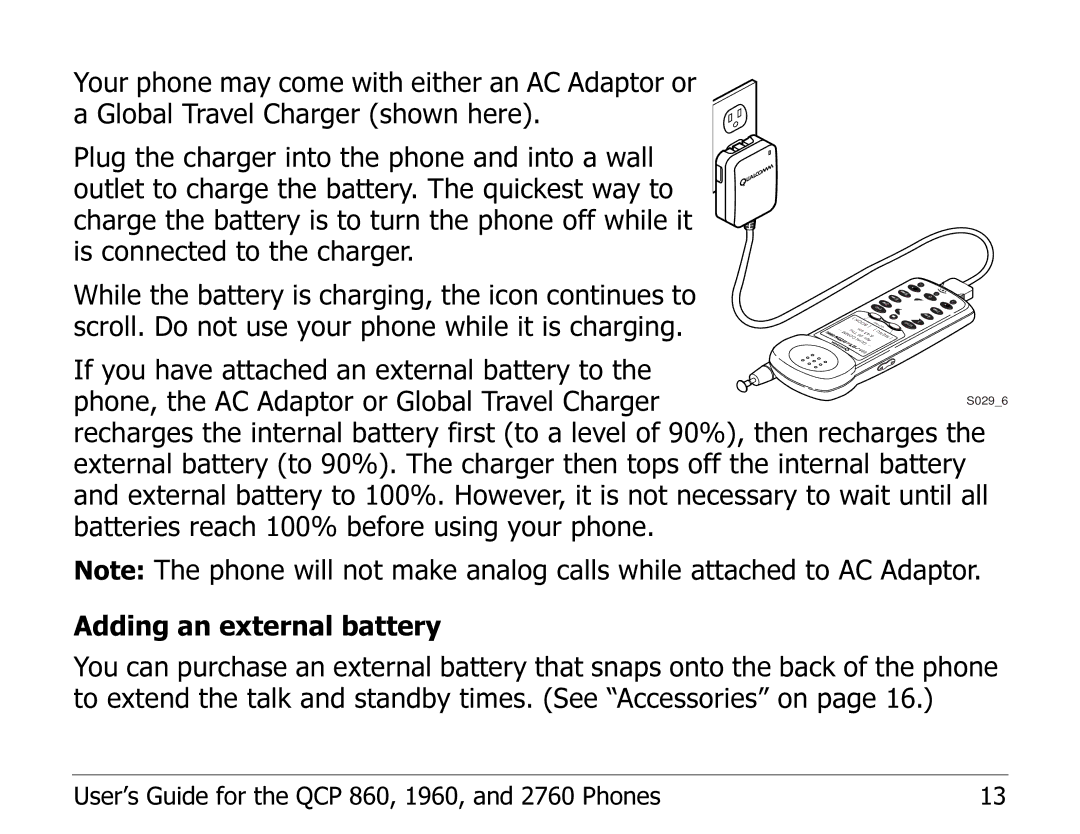 Kyocera EN manual Adding an external battery 