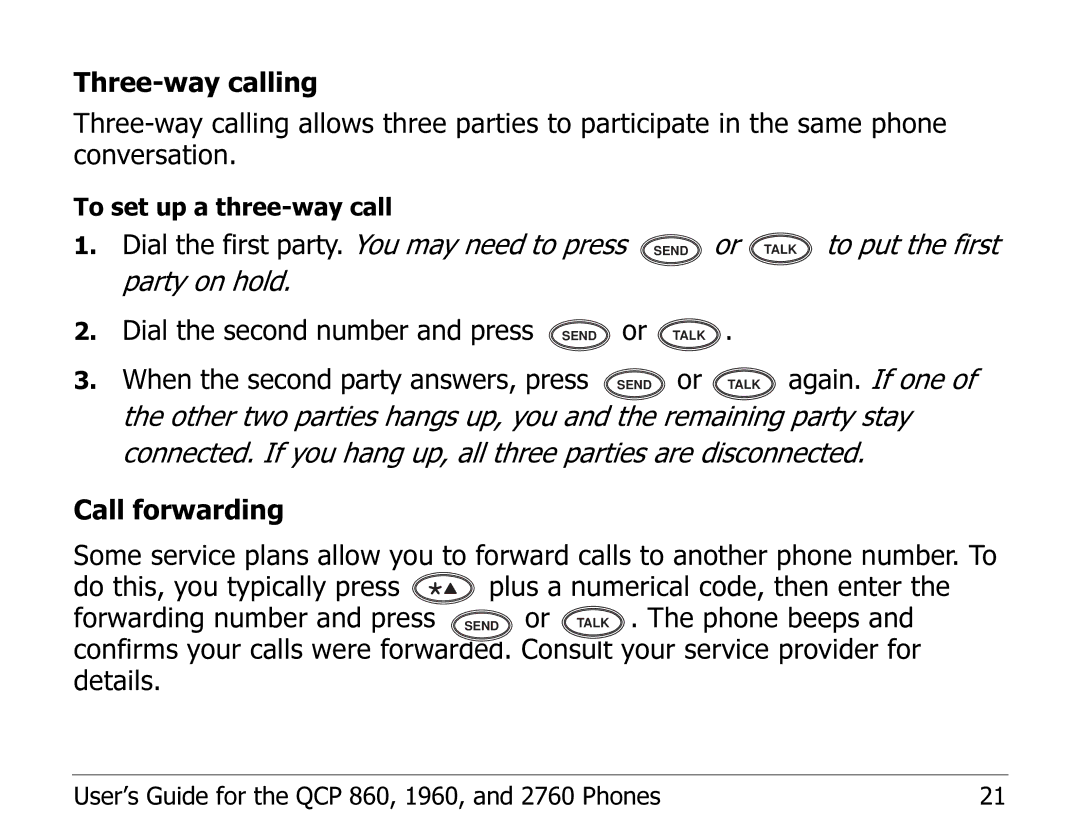 Kyocera EN manual Dial the first party. You may need to press 