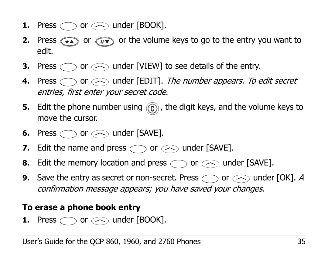 Kyocera EN manual User’s Guide for the QCP 860, 1960, and 2760 Phones 