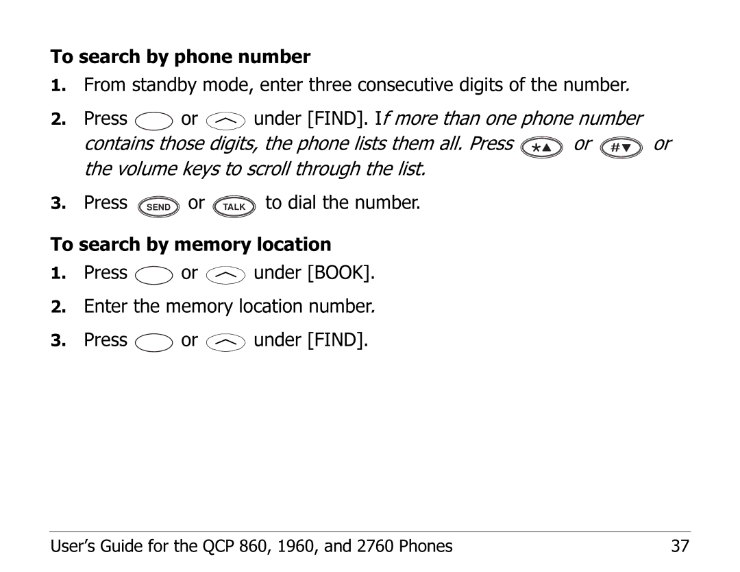 Kyocera EN manual User’s Guide for the QCP 860, 1960, and 2760 Phones 