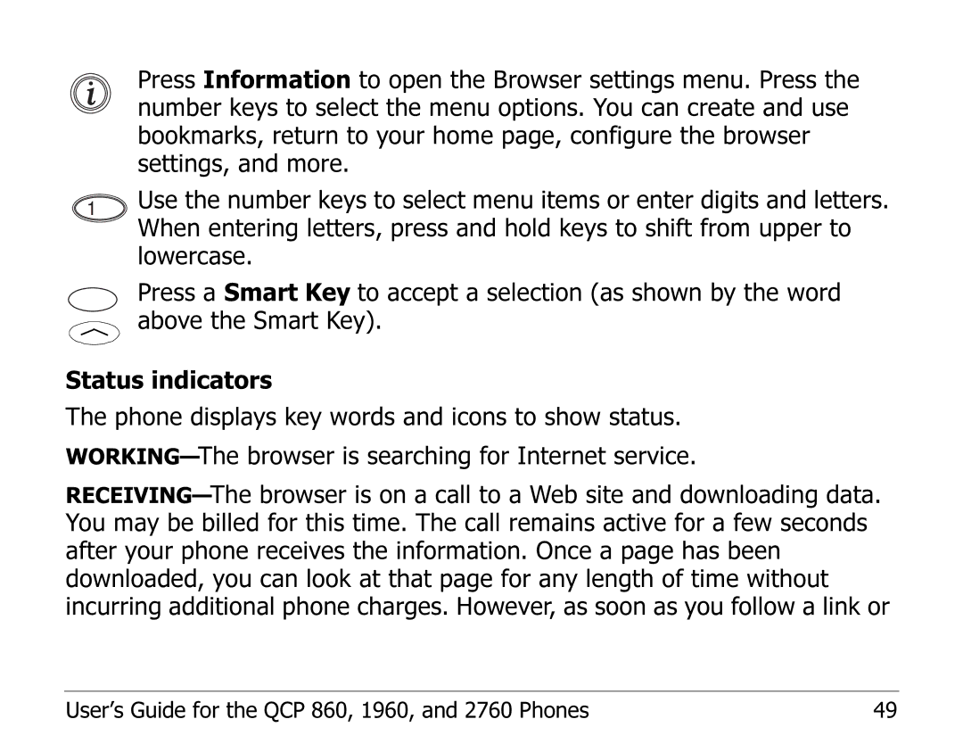 Kyocera EN manual User’s Guide for the QCP 860, 1960, and 2760 Phones 