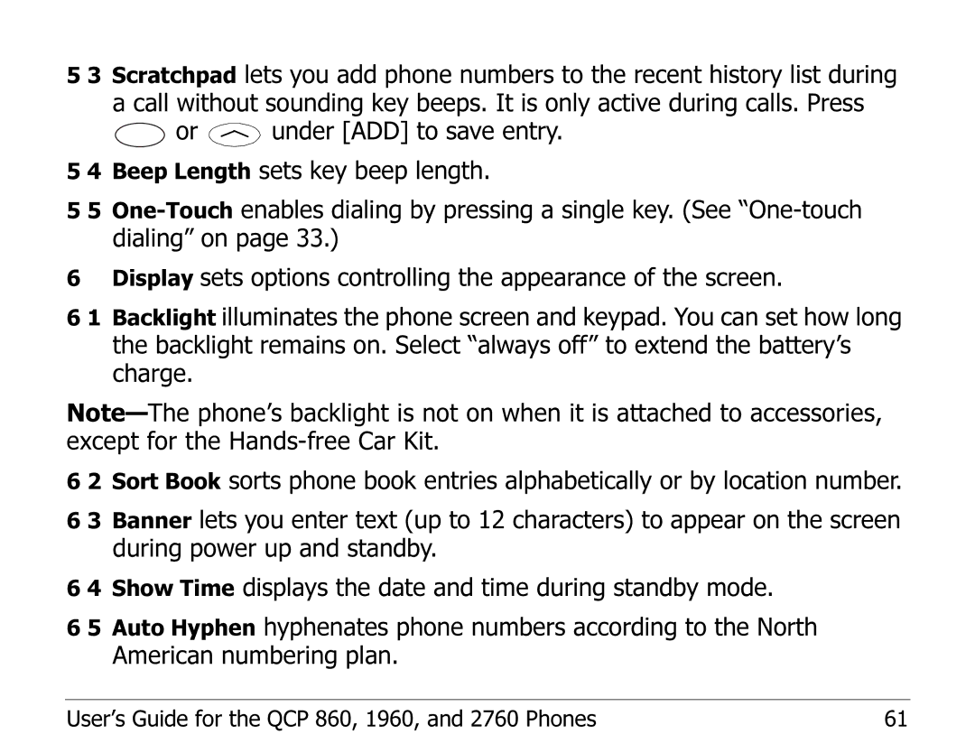 Kyocera EN manual User’s Guide for the QCP 860, 1960, and 2760 Phones 