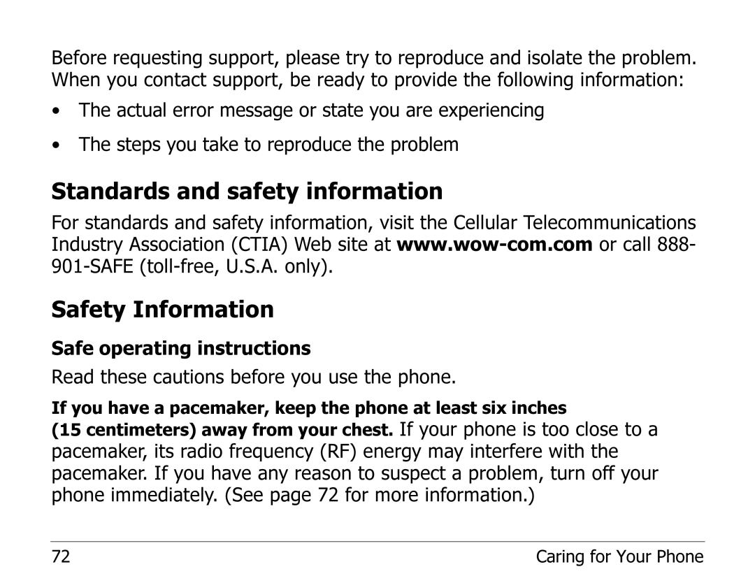 Kyocera EN manual Standards and safety information Safety Information 