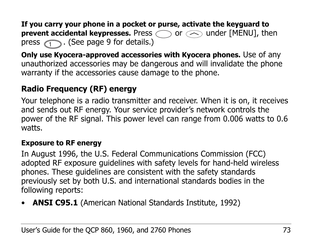 Kyocera manual Under MENU, then 