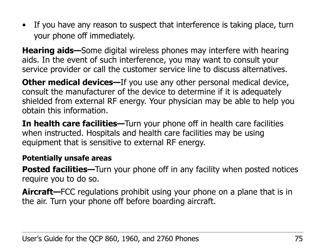 Kyocera EN manual Potentially unsafe areas 