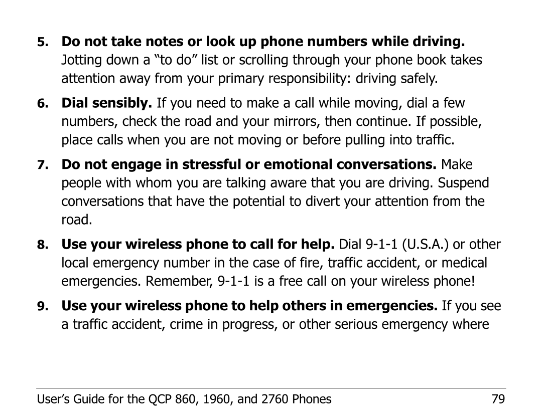 Kyocera EN manual User’s Guide for the QCP 860, 1960, and 2760 Phones 