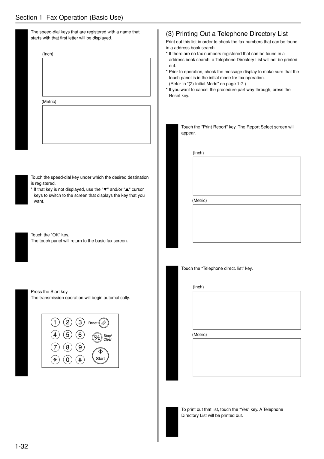 Kyocera FAX SYSTEM manual Printing Out a Telephone Directory List 