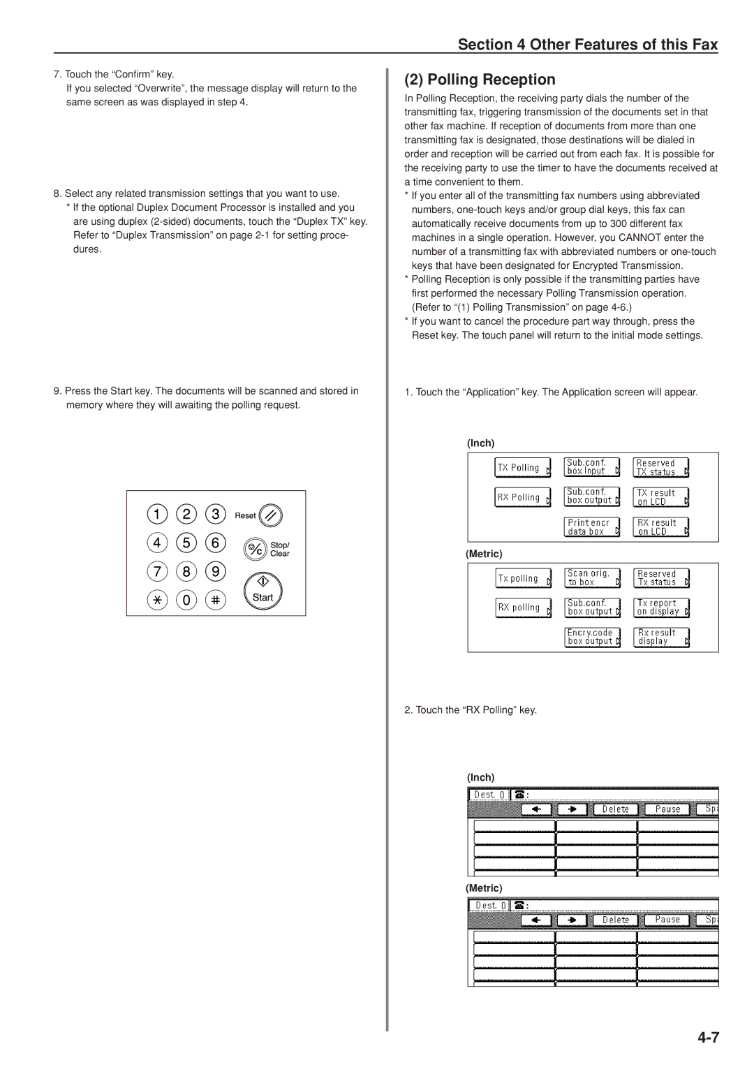 Kyocera FAX SYSTEM manual Polling Reception 