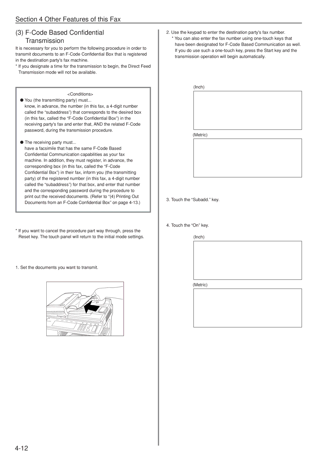 Kyocera FAX SYSTEM manual Conditions You the transmitting party must, Receiving party must 