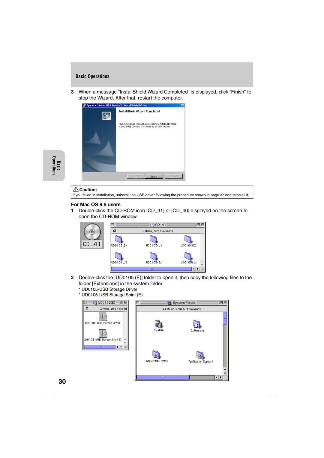 Kyocera Finecam L3, Finecam L4 instruction manual For Mac OS 8.6 users 