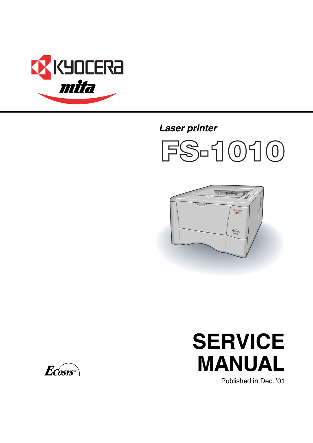 Kyocera FS-1010 service manual Service Manual 