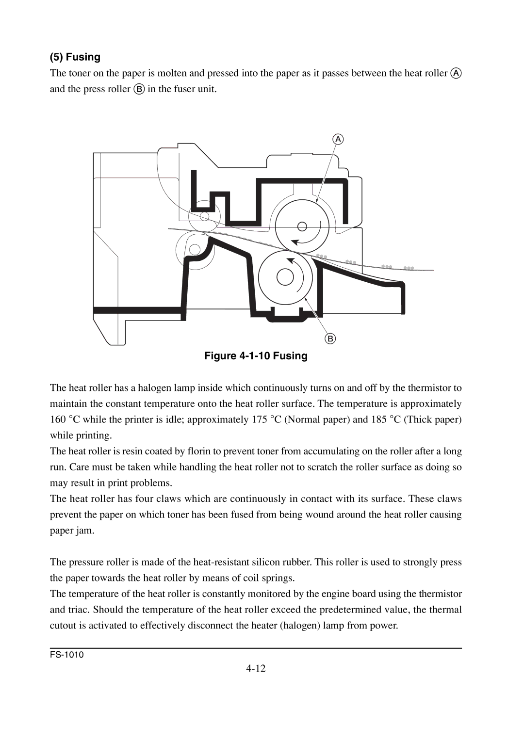 Kyocera FS-1010 service manual Fusing 