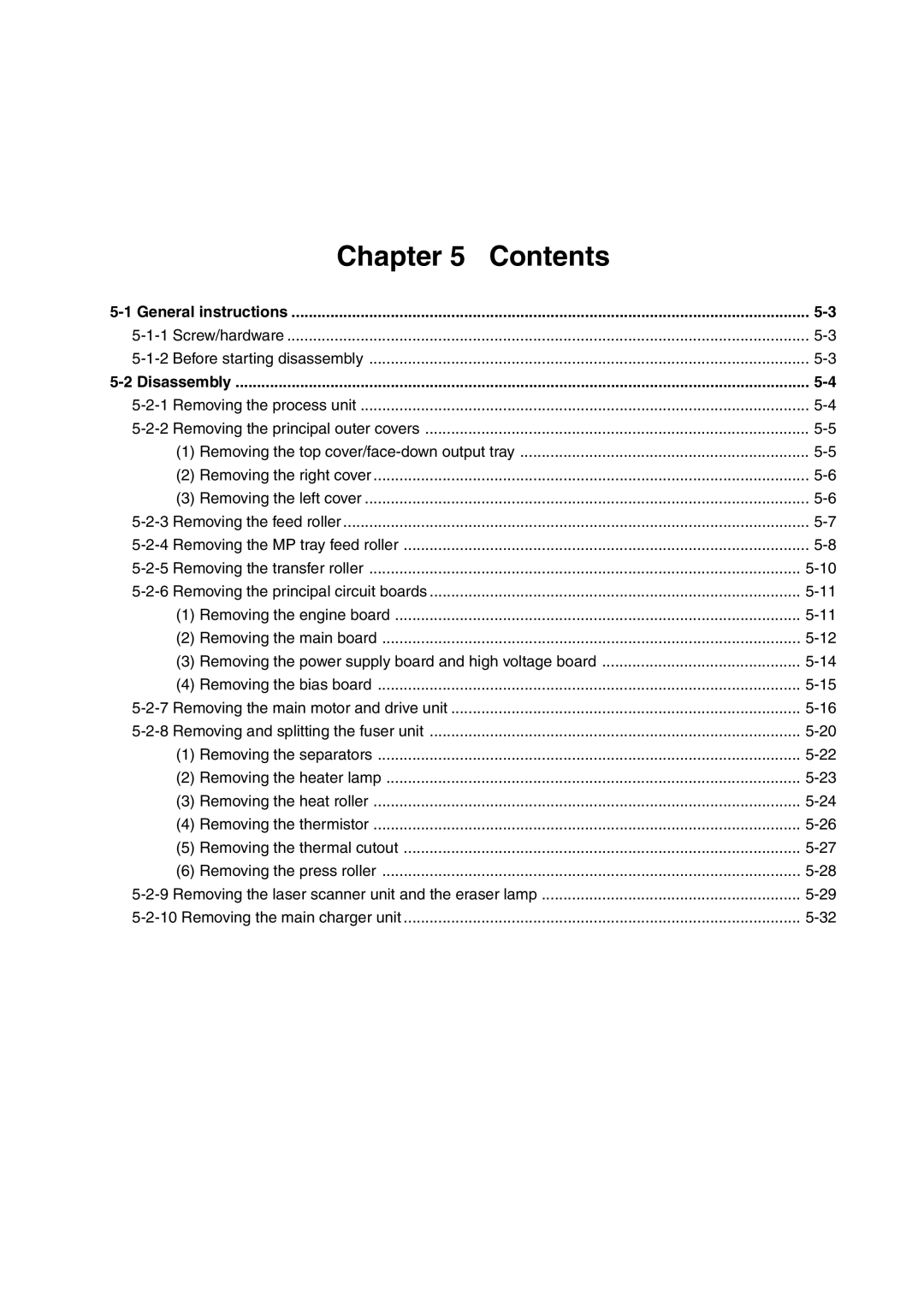 Kyocera FS-1010 service manual Removing the power supply board and high voltage board 