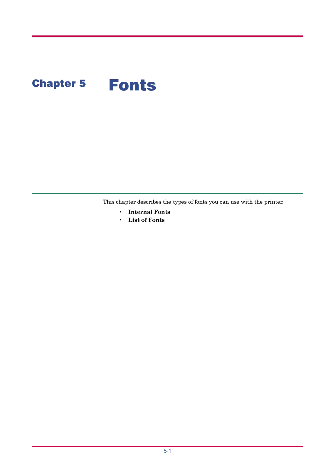 Kyocera FS-1010 manual Fonts 