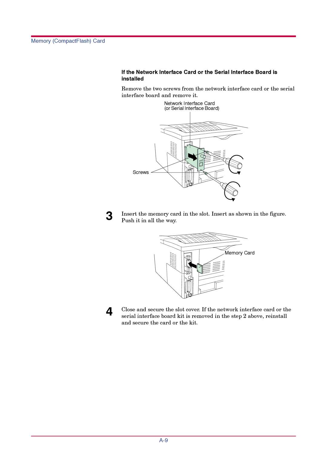 Kyocera FS-1010 manual Push it in all the way 