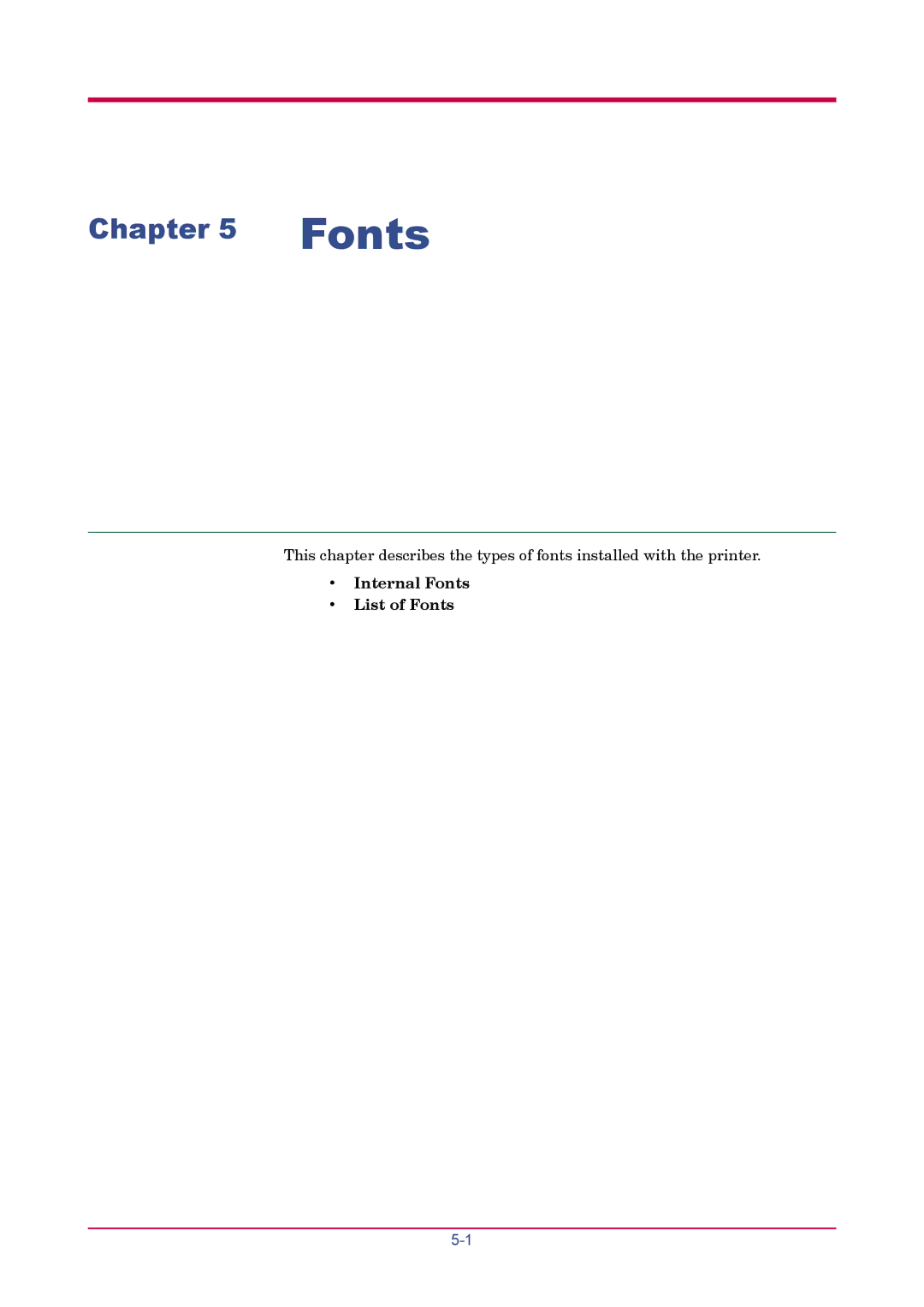 Kyocera FS-1020D manual Fonts 