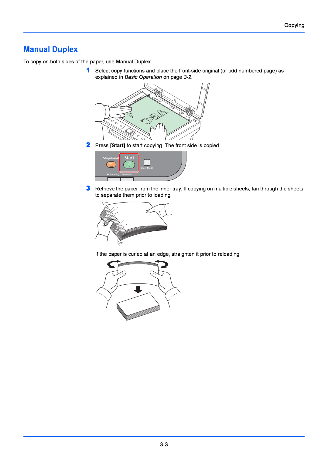 Kyocera FS-1220MFP, FS-1020MFP manual Manual Duplex 