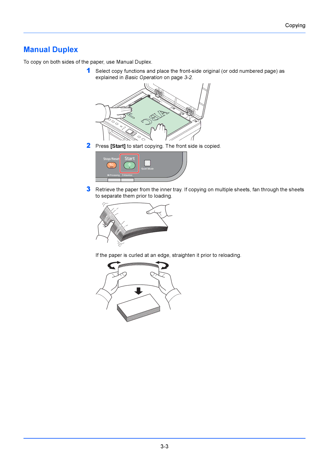 Kyocera FS-1220MFP, FS-1020MFP manual Manual Duplex 