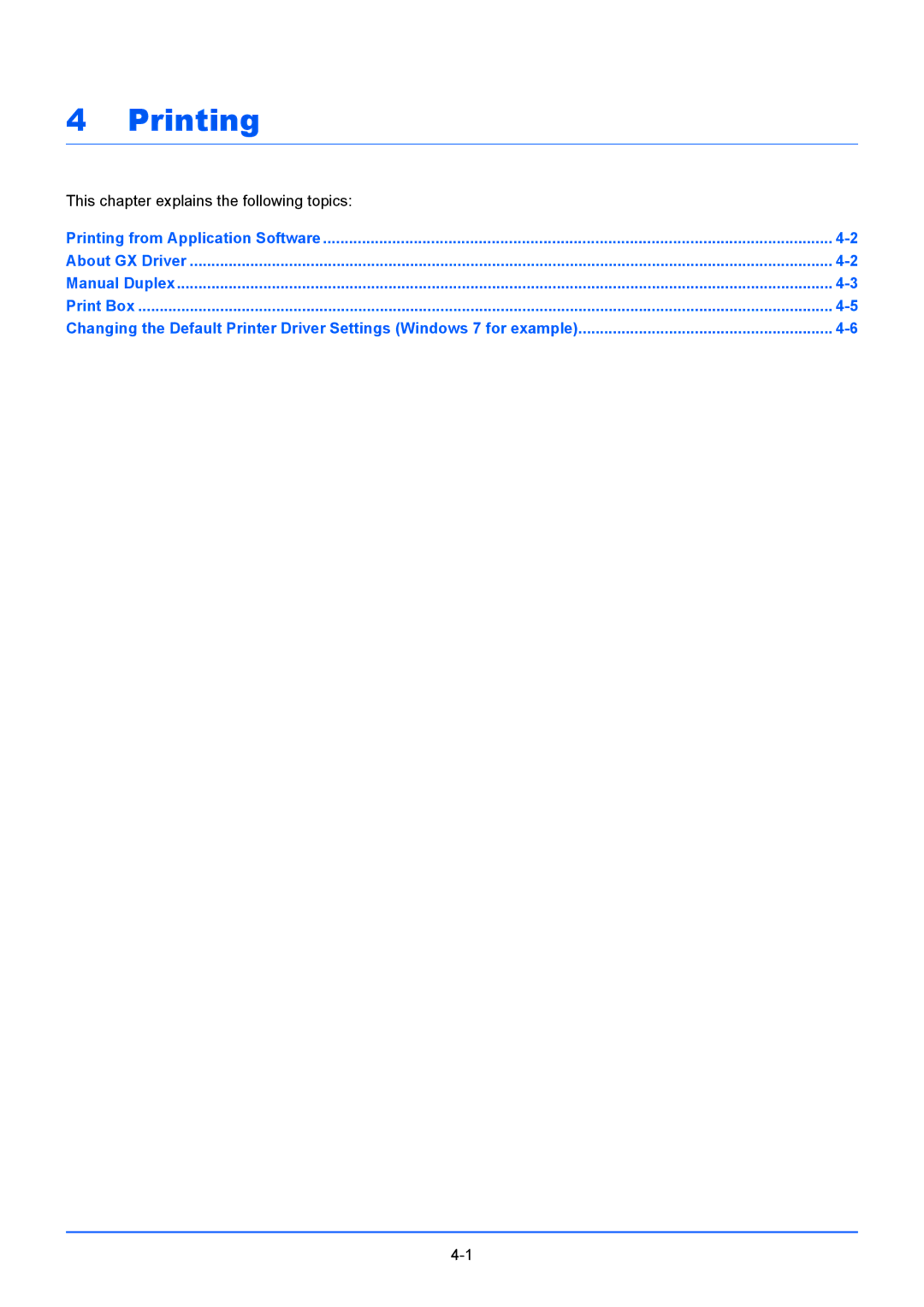 Kyocera FS-1220MFP, FS-1020MFP manual Printing, This chapter explains the following topics 