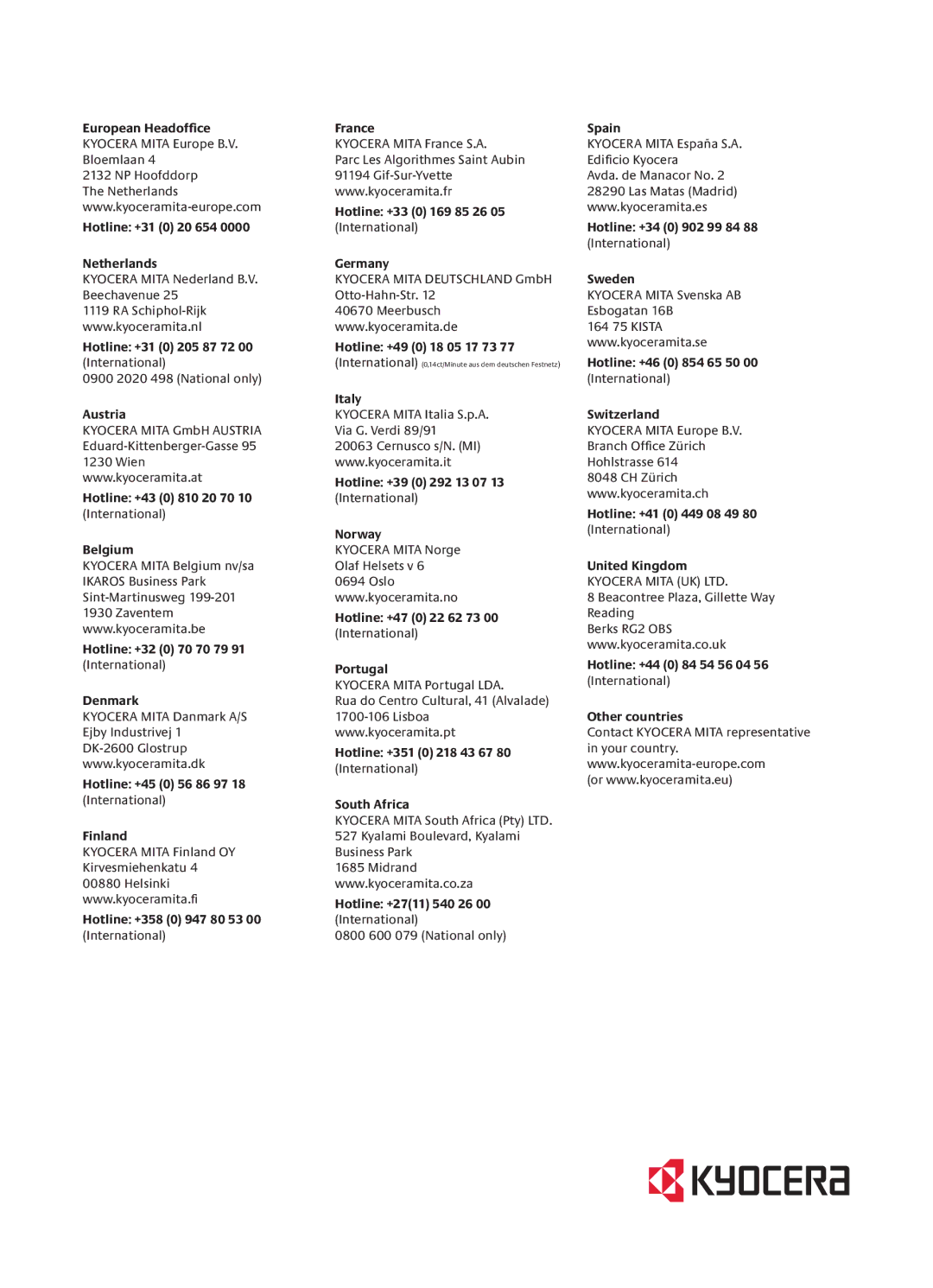 Kyocera FS-1028MFP, FS-1128MFP manual 870CKEU20005 