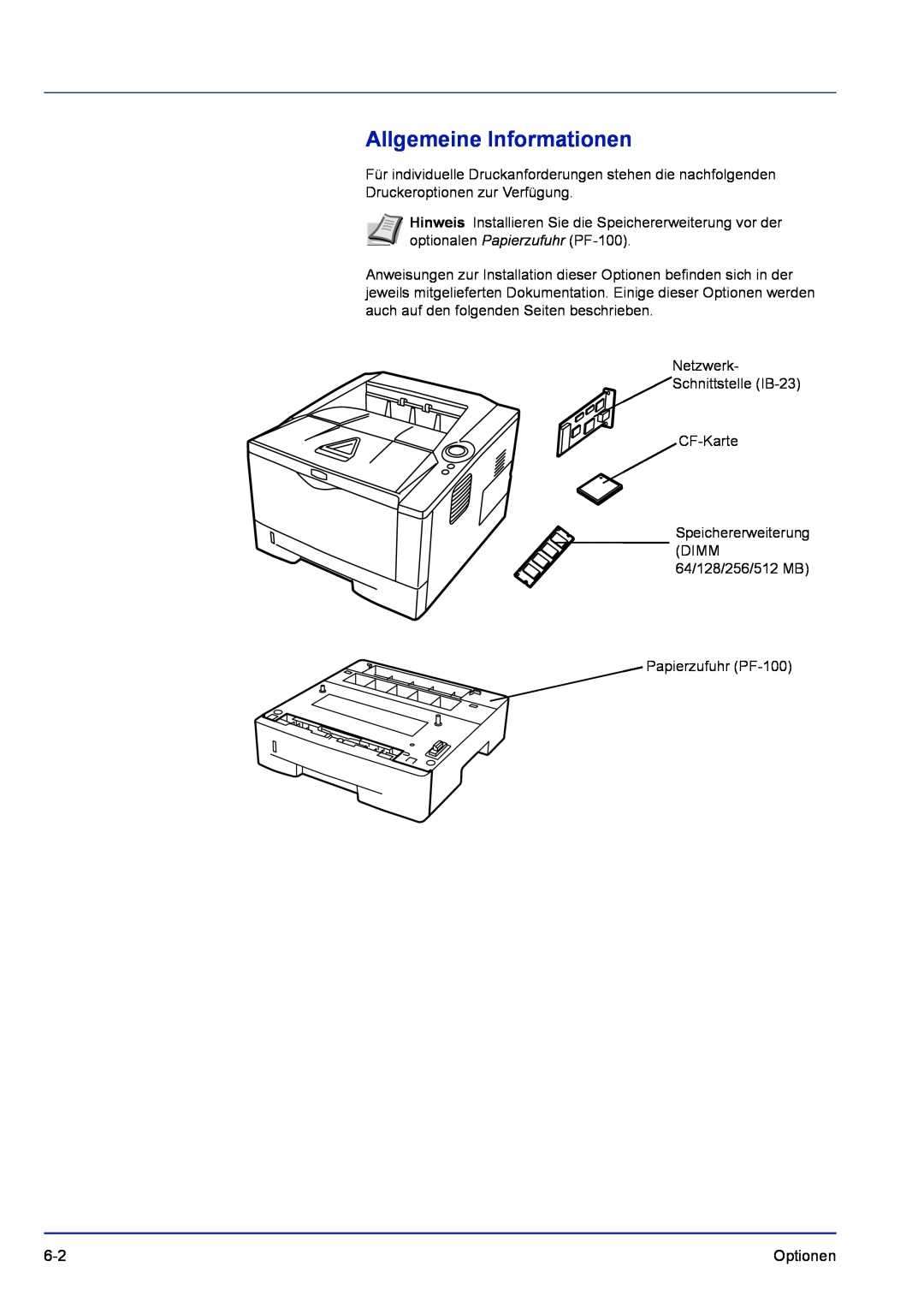 Kyocera FS-1120D, FS-1320D manual Allgemeine Informationen 