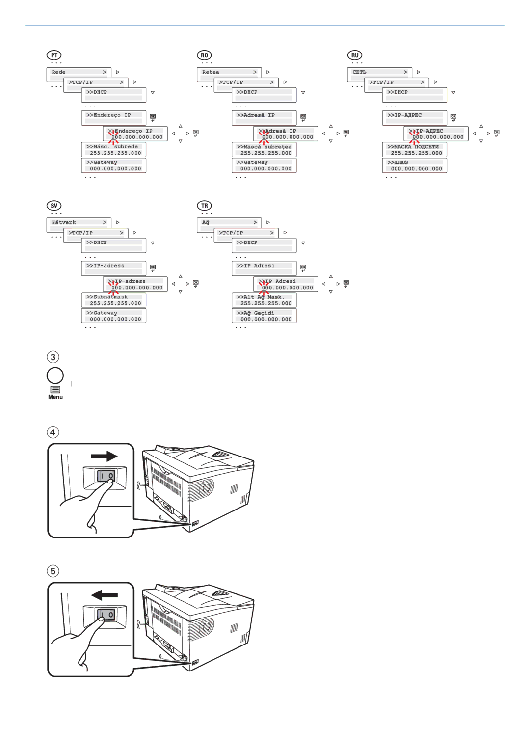 Kyocera FS-1350DN manual Rede Retea 