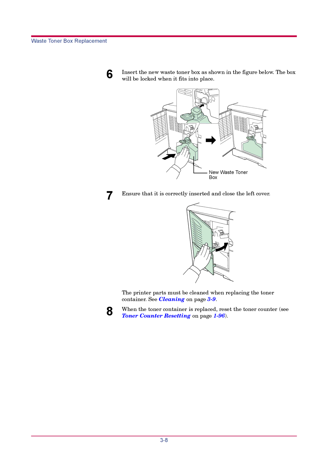 Kyocera FS-1900 manual Toner Counter Resetting on 