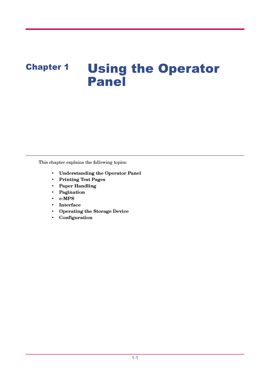 Kyocera FS-1900 manual Using the Operator Panel 