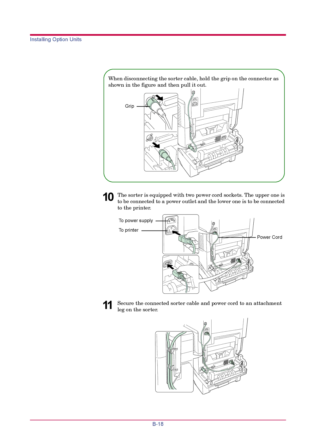 Kyocera FS-1900 manual Grip 