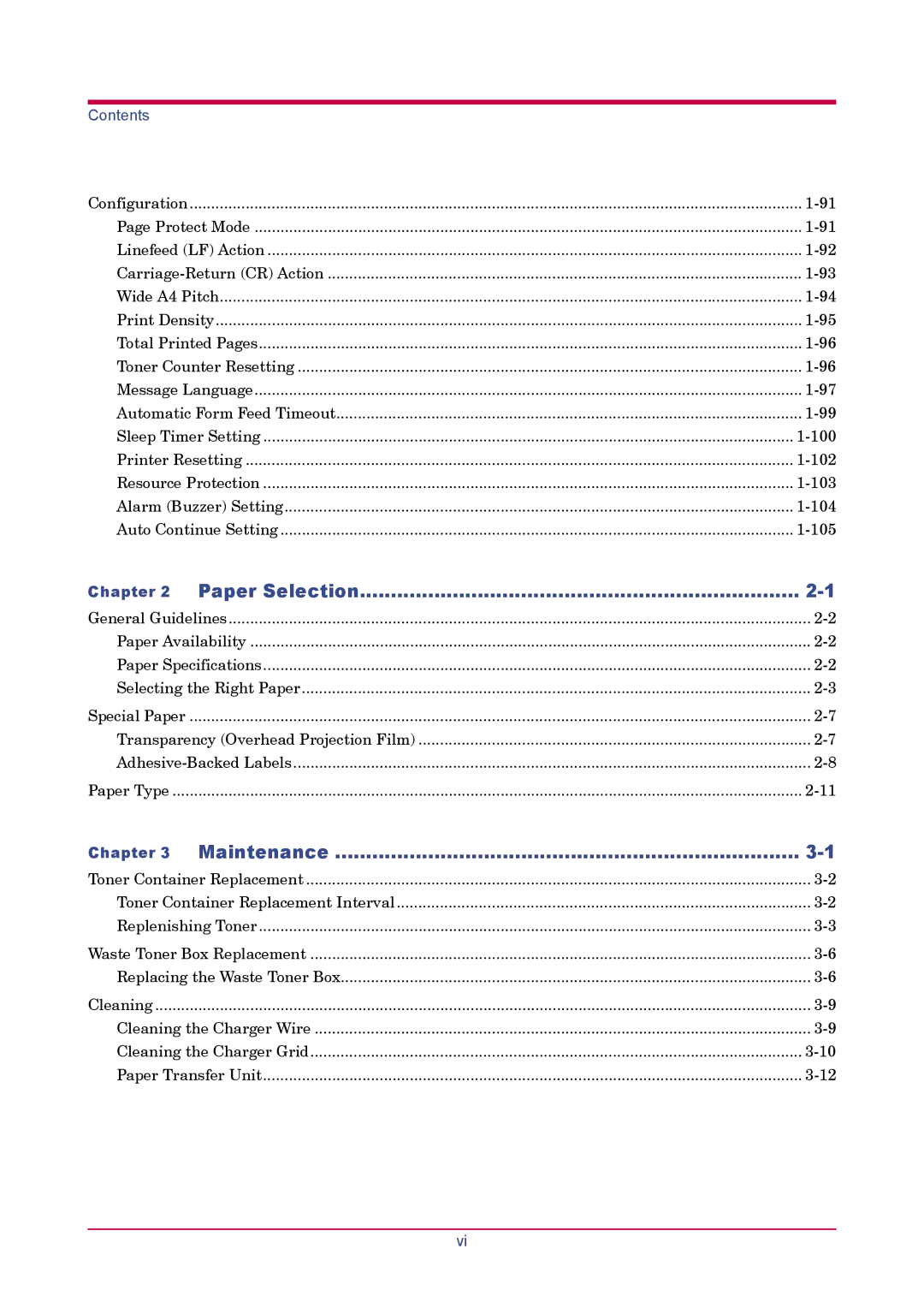 Kyocera FS-1900 manual Paper Selection, Maintenance, Chapter 