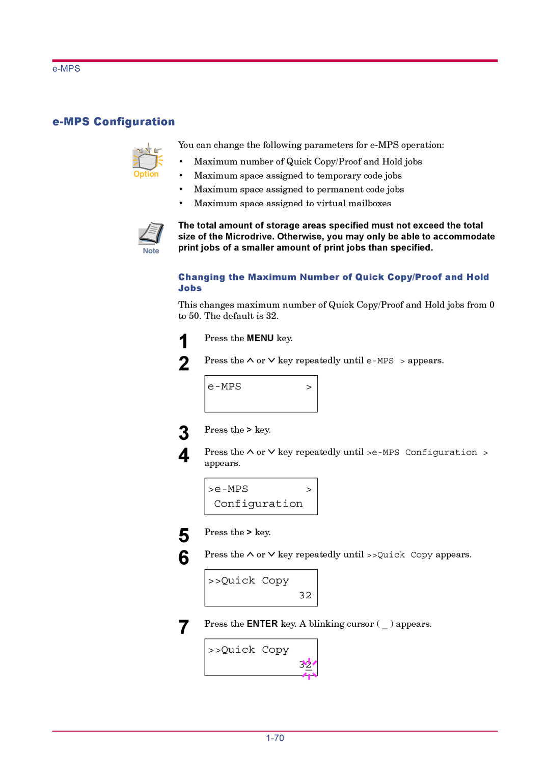 Kyocera FS-1900 manual MPS Configuration 