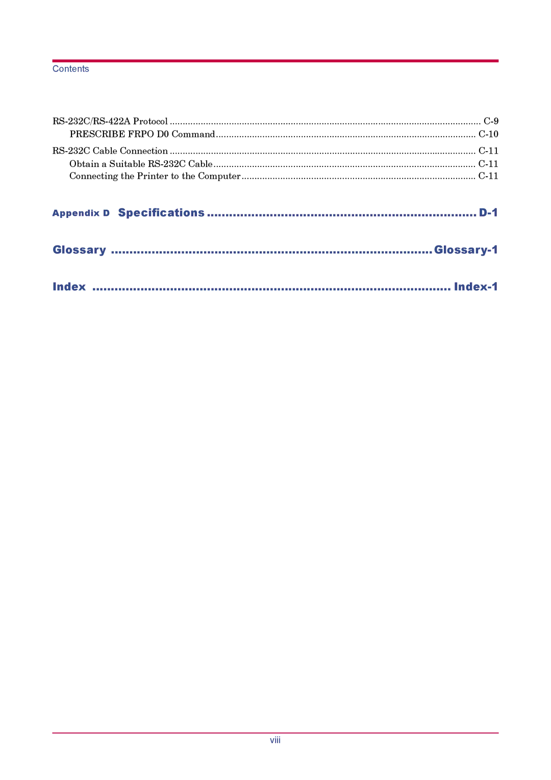 Kyocera FS-1900 manual Glossary Glossary-1 Index Index-1 