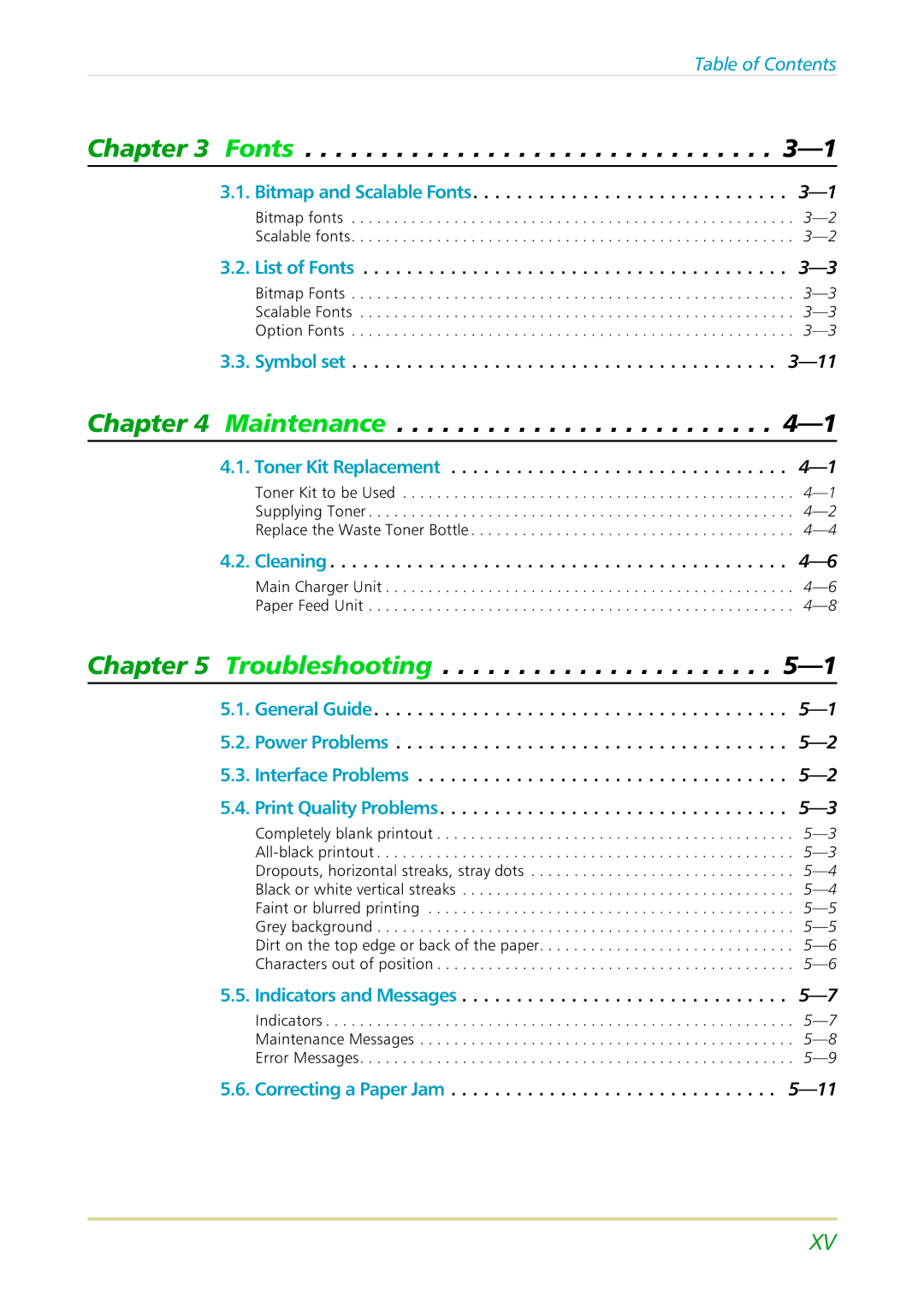 Kyocera FS-3700 manual Fonts 