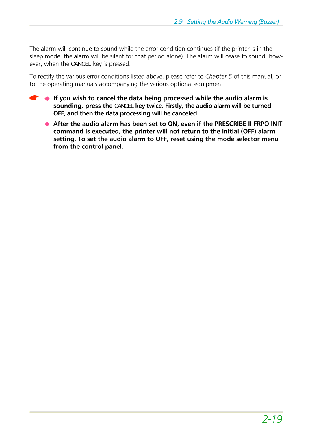 Kyocera FS-3700 manual Setting the Audio Warning Buzzer 