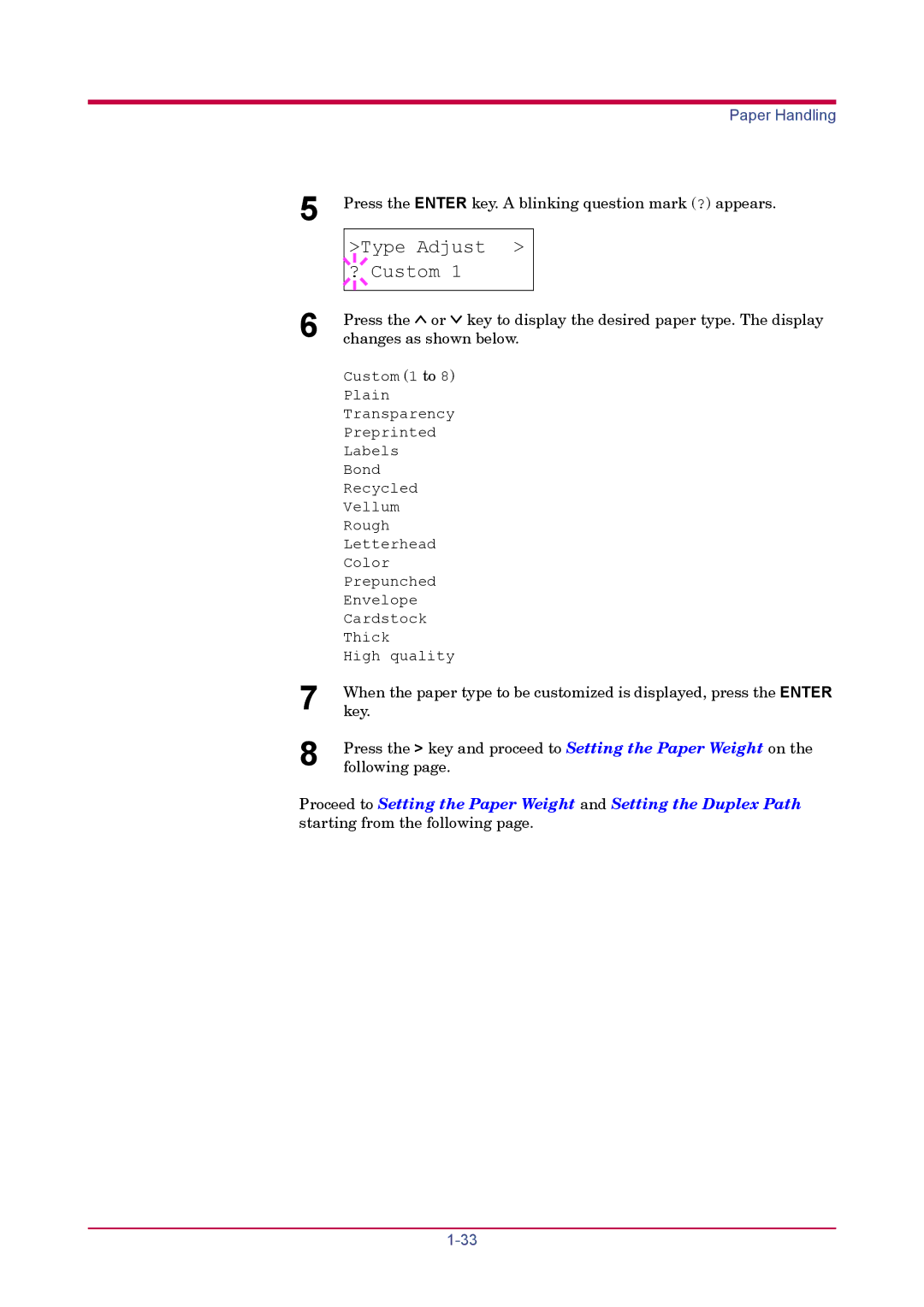 Kyocera FS-3820N, FS-3830N manual Paper Handling 