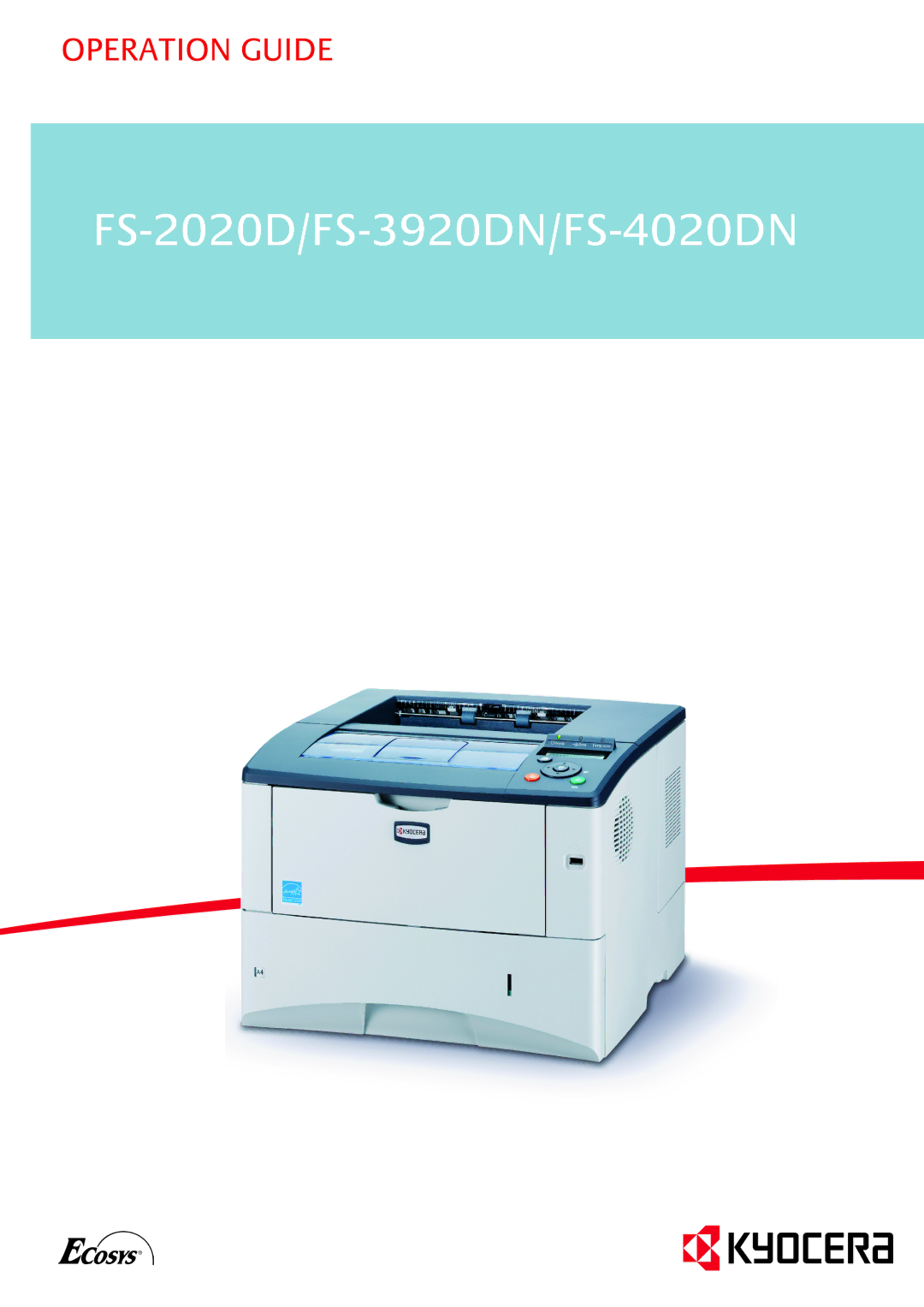 Kyocera manual FS-2020D/FS-3920DN/FS-4020DN 