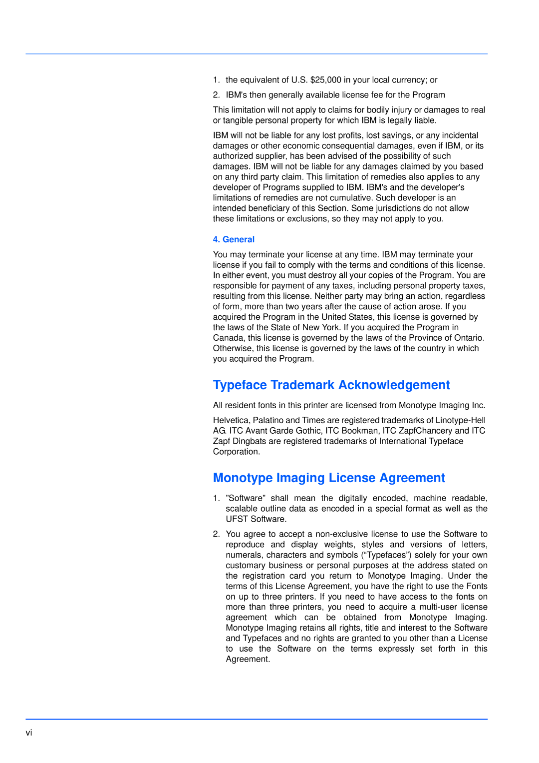 Kyocera FS-3920DN manual Typeface Trademark Acknowledgement, Monotype Imaging License Agreement, General 