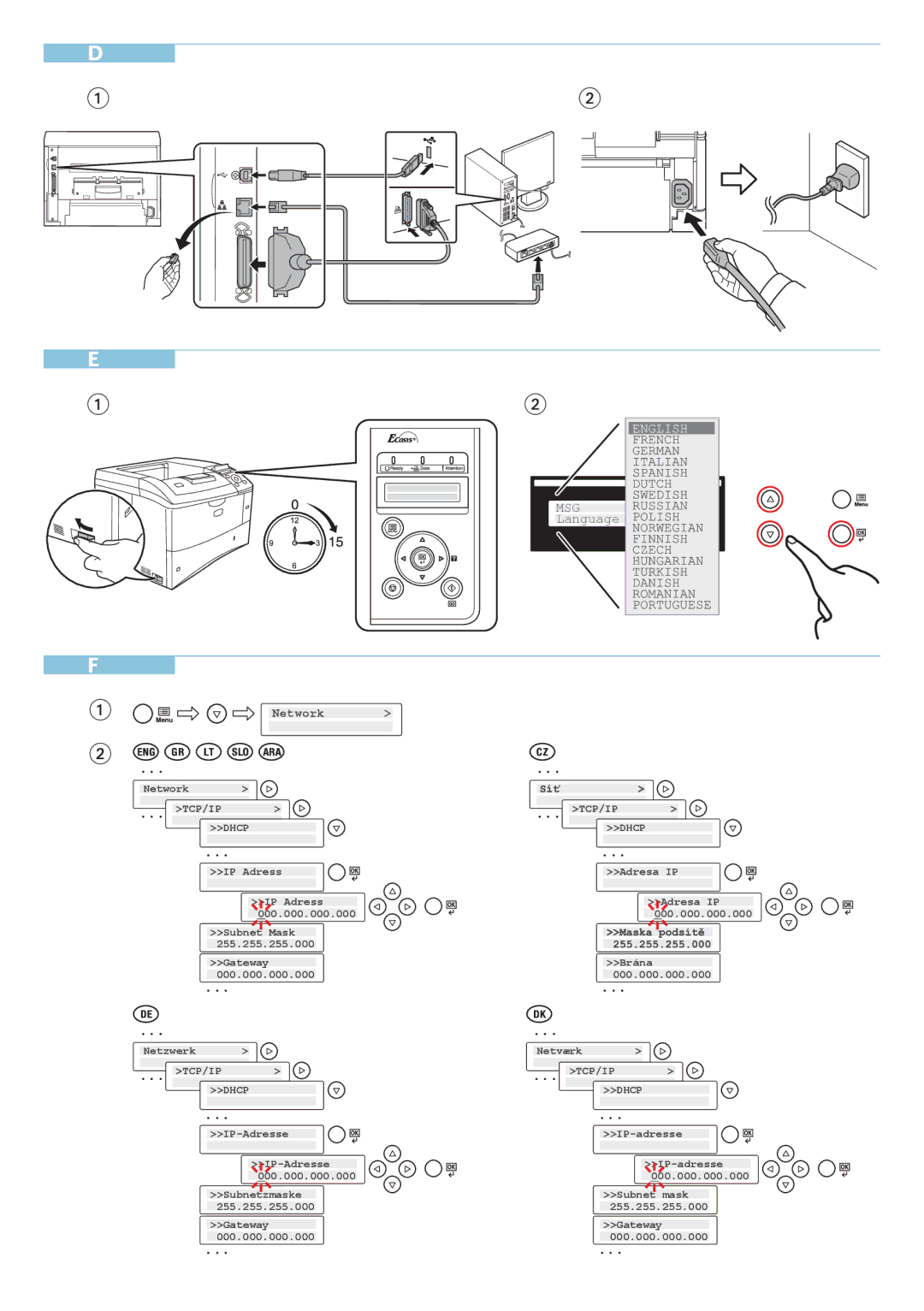 Kyocera Fs-4020dn, Fs-2020d manual Network 