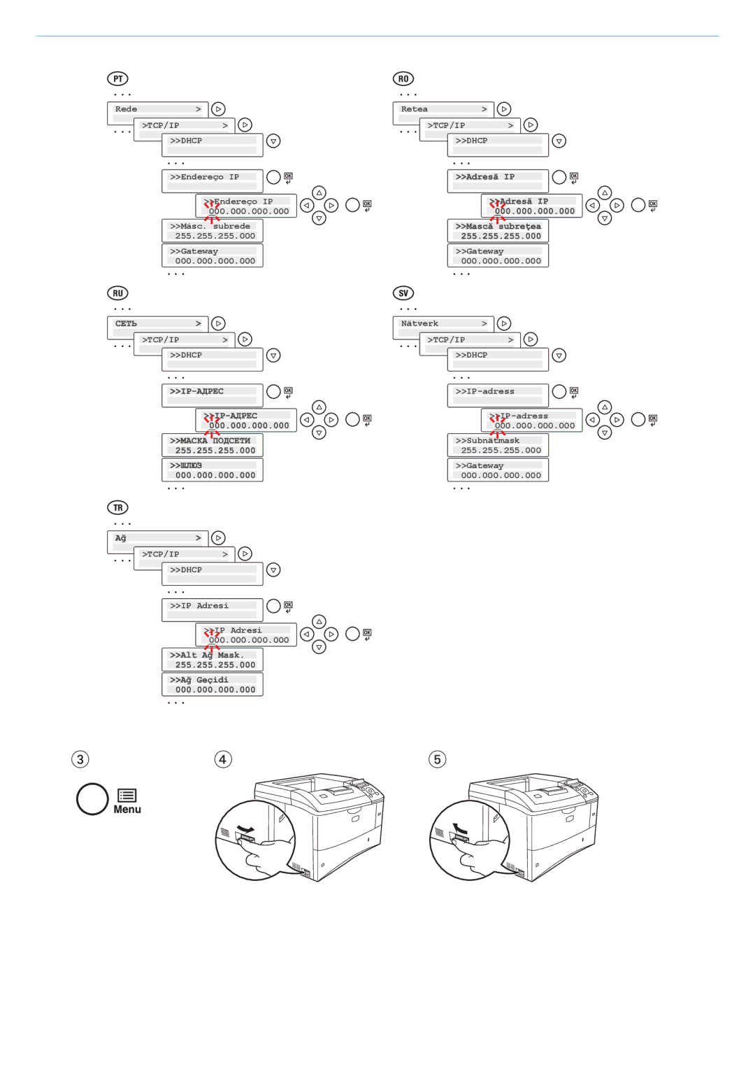 Kyocera Fs-4020dn, Fs-2020d manual Rede Retea 