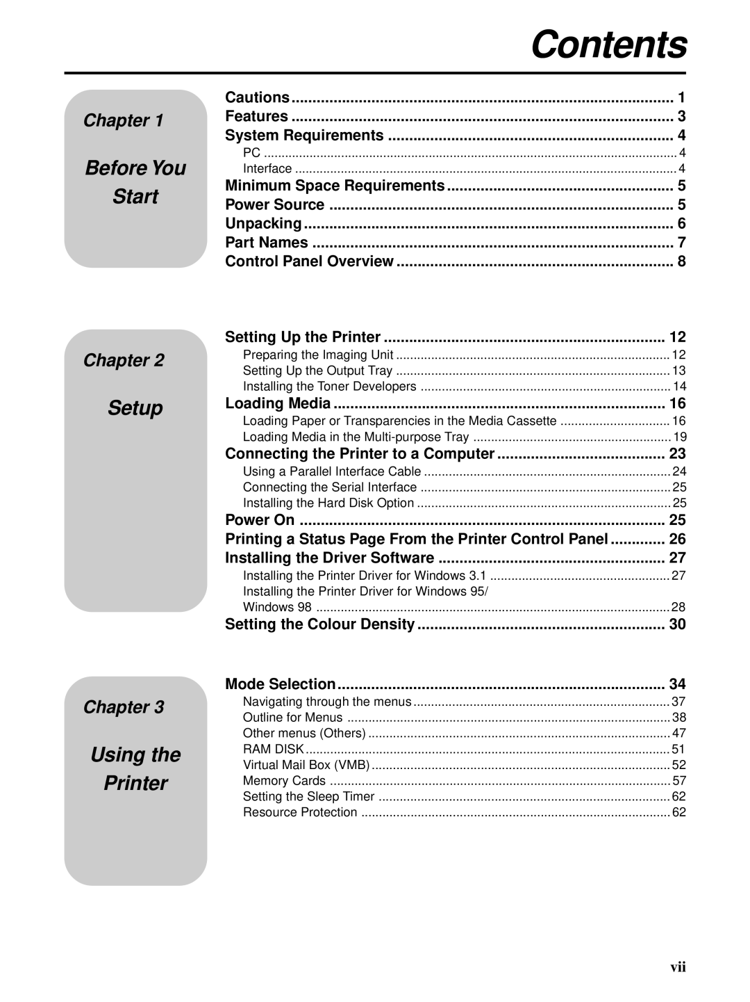 Kyocera FS-5900C manual Contents 