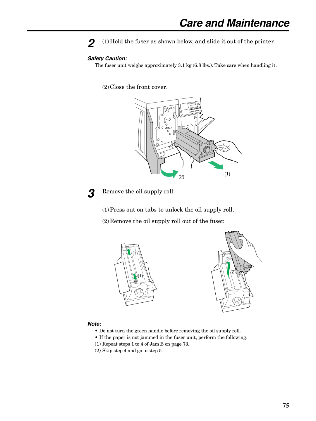 Kyocera FS-5900C manual Care and Maintenance 