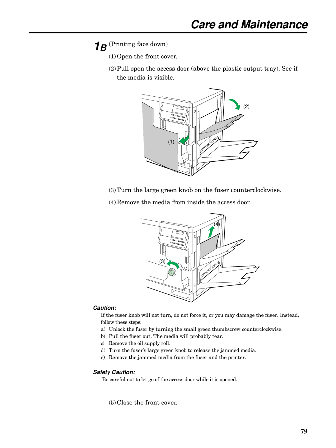 Kyocera FS-5900C manual Care and Maintenance 