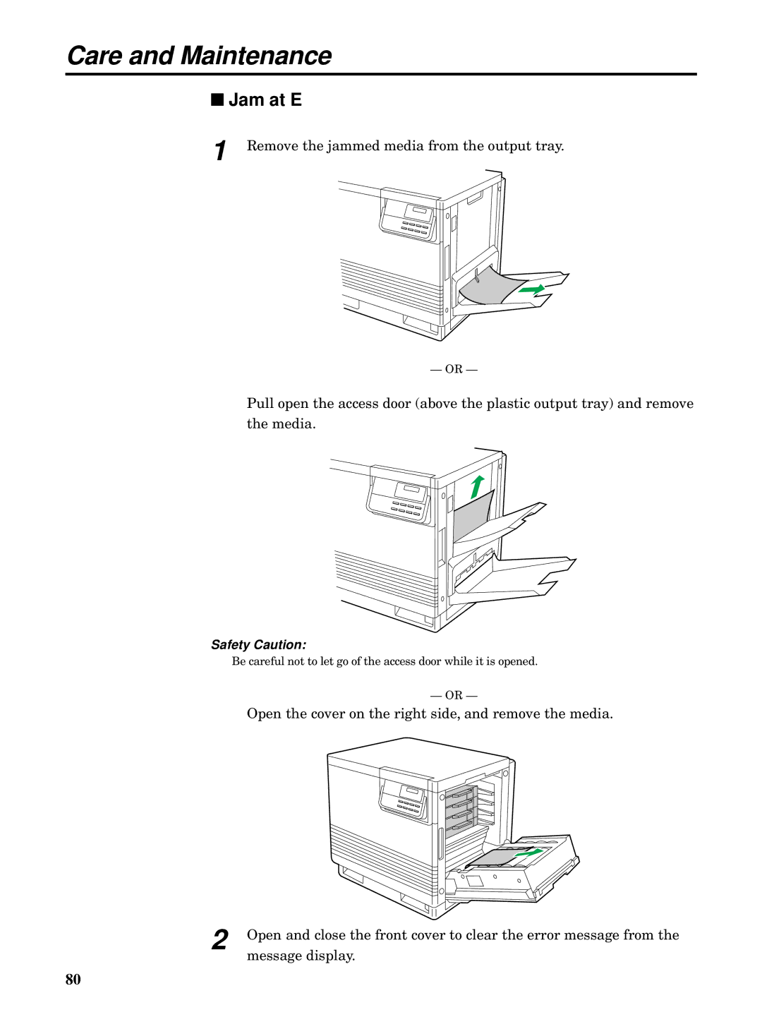 Kyocera FS-5900C manual Jam at E 