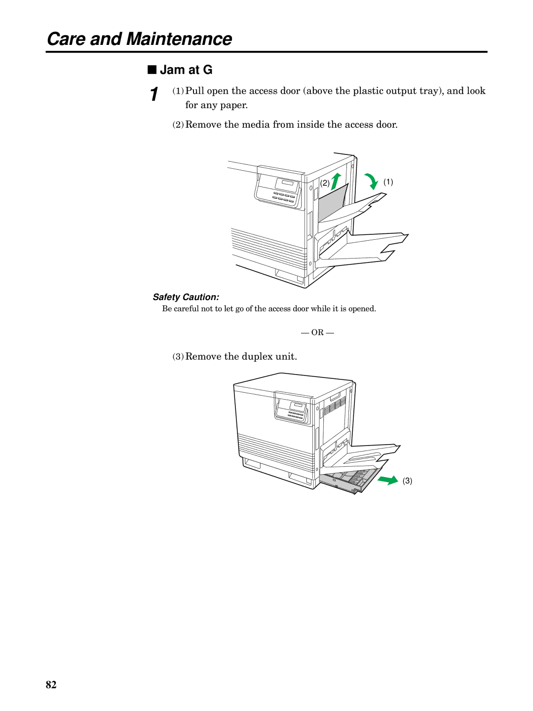 Kyocera FS-5900C manual Jam at G 