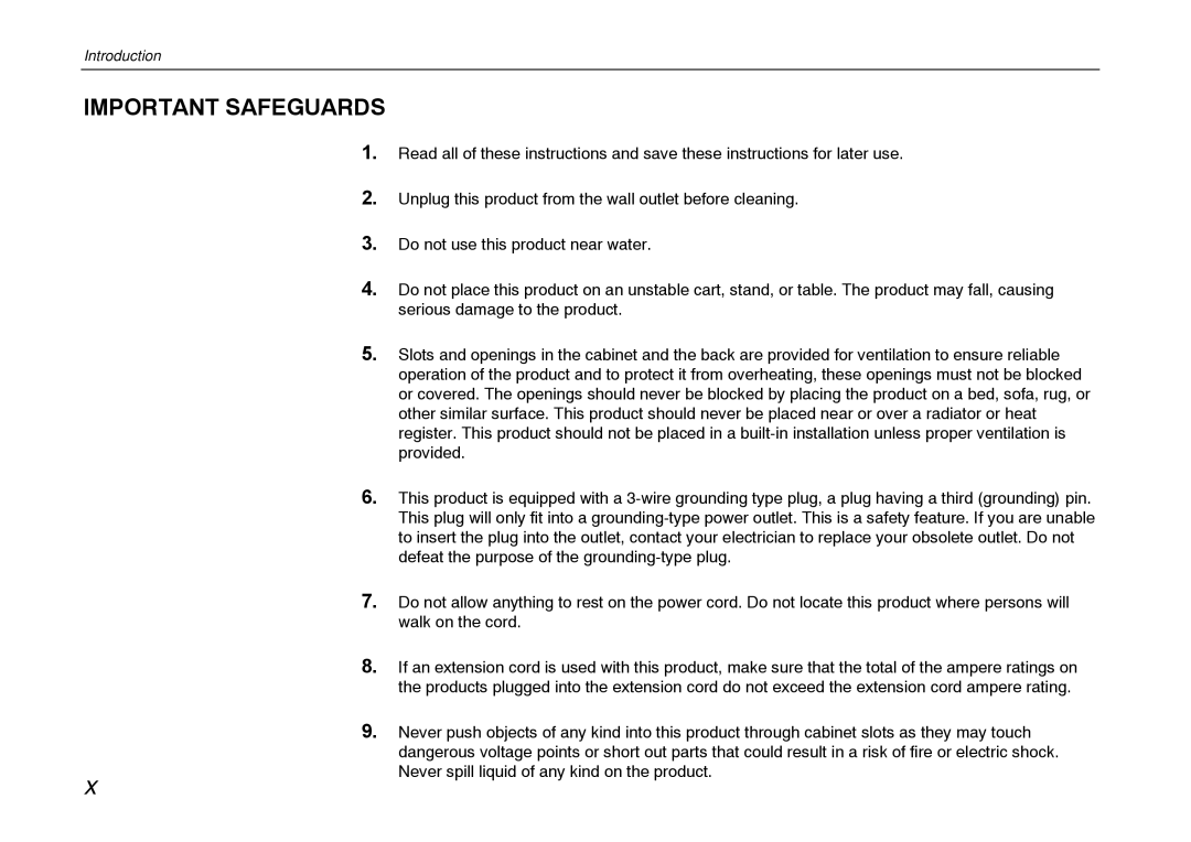 Kyocera FS-600 manual Important Safeguards 