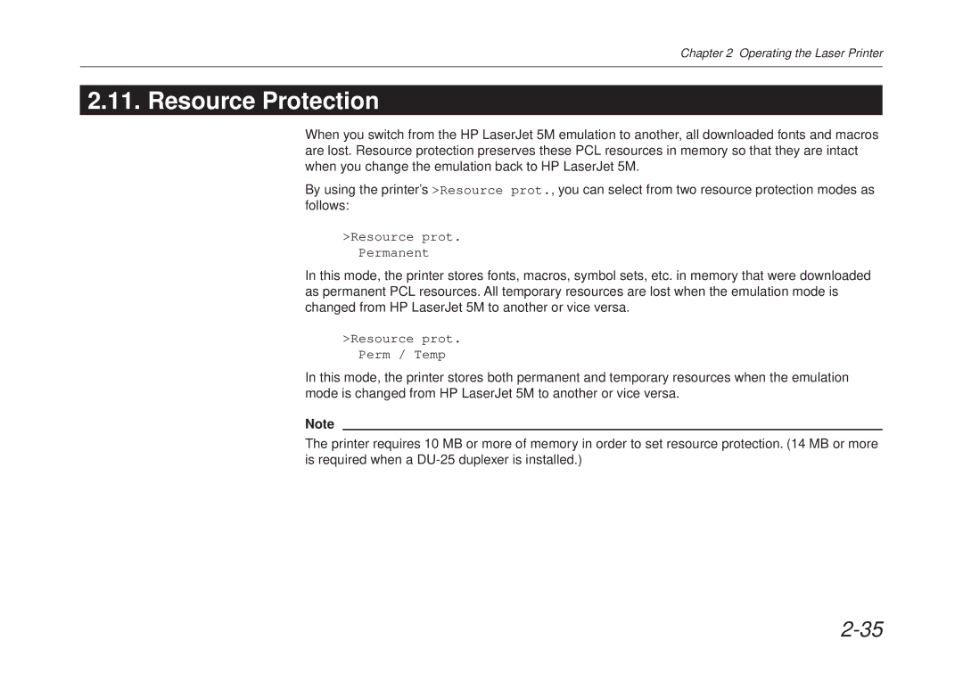 Kyocera FS-6700 manual Resource Protection 